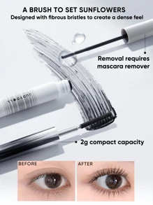 JUDYDOLL 2g/3g Iron Mascara - Waterproof, Length Boosting, No Smudging, Curling, Classic & Upgraded Edition, Suitable For Sports, Dates, Travels, Gifts, Beach, Suitable For Beginners And Personal Use, Unique New Product, Great Gift For Friends And Girlfriend, Fashion/Wedding Essentials, Wedding Guest, Bachelorette Party, Elegant Makeup, Natural Makeup For School, Sweet Makeup, Bold Makeup, Date Makeup