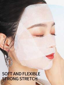 50入組媽咪化妝布特殊濕敷可拉伸薄款卸妝水面膜紙 - 白色 - 查看 7