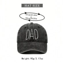 1頂母親節父母禮物帽子,帽子上刺繡的「媽媽和爸爸」字樣,可調節的棒球帽,適合情侶戴於街頭穿搭 - 彩色 - 查看 2