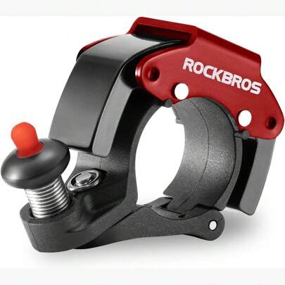 ROCKBROS Bike Bells Hidden MTB Bells Bicycle Bells For 22.2mm Handlebars More Than 100dB  Clear & Long Sound Ringer  Mountain Bike  Scooter  Youth Bike