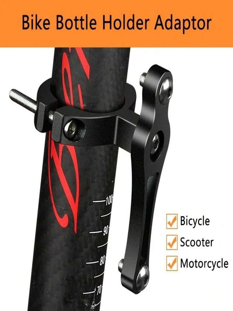 Portaborraccia Bici Universale Sgancio Rapido - In Plastica E Acciaio, Regolabile 360°, Per Mountain Bike E Strada