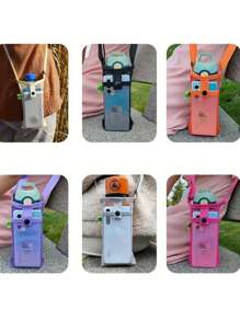 1PC Mesh Water Bottle Holder Portable Hiking Water Cup Storage Bag Water Bottle Holder With Adjustable Shoulder Strap, Suitable For Outdoor Sports Gym Camping Travel Gym Bag Sport Bag Sports Bag For Train Fitness Training Bag Fitnes Bag For Men Women Girl Boy Gym Accessories
