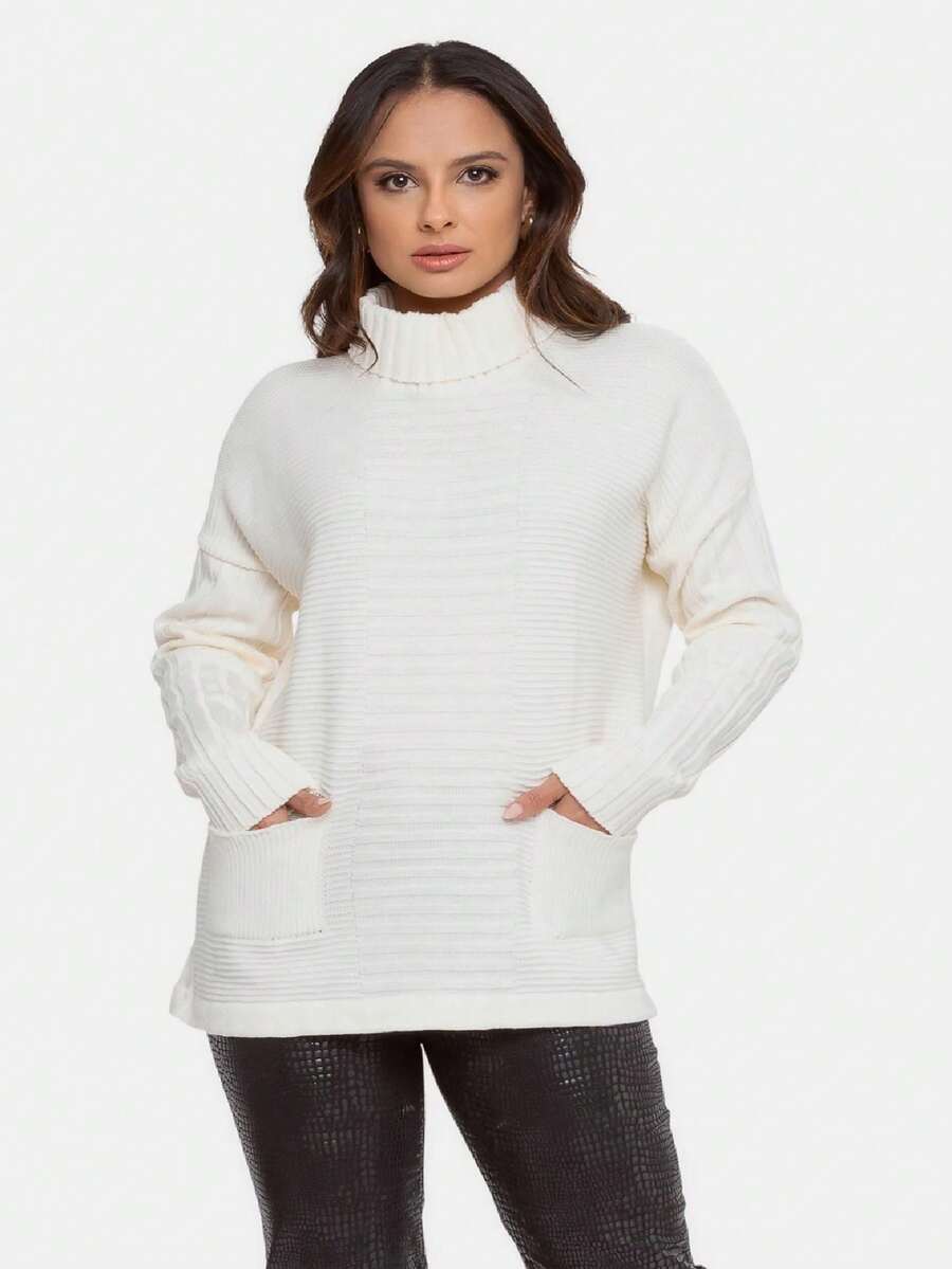 Women Sweaters - 白色 - 查看 1