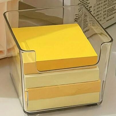 1pc Clear Drawer Storage Box For Desk Organization - For Small Compartment Storage Box - Stackable And Mix & Match - Sorting And Categorizing Box Back To School Office Desk Accessories Desk Accessories Office Supplies Pen Holder Office Accessories