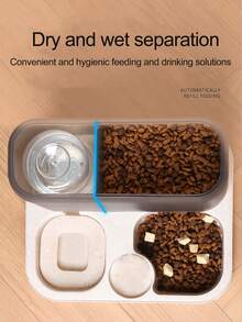 雙碗自動寵物飲水器和飼料器 - 彩色 - 查看 5