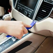 13  Pcs Auto Trim Removal Tool Kit (No Scratch Plastic Pry Kit) , Door Panel Removal Tool, Car Clips, Push Rivets, Molding, Dashboards, Interior Trim Tools, Blue - Blue - View 5