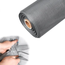 Summer Anti-Mosquito/Fly Grey Self-Adhesive Window Screen Bedroom Mosquito Netting Mesh Ventilation Insect Proof Screen Handmade Home Decor - Grey - View 10