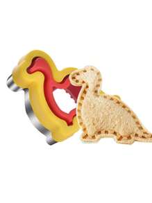 Conjunto de 1/5 cortadores de sándwich de acero inoxidable, sellador de sándwich y desmigajador, cortador de galletas con formas lindas de estrella, dinosaurio, corazón, oso, cuadrado y redondo, herramienta de fabricante de sándwiches de bolsillo, ideal para preparar almuerzos para el regreso a clases