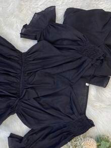 Women Blouses - 黑色 - 查看 3