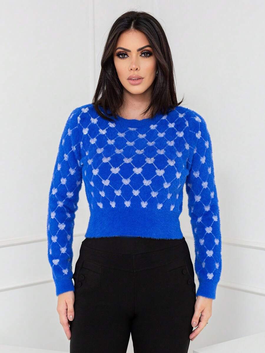 Women Sweaters - 藍色 - 查看 1