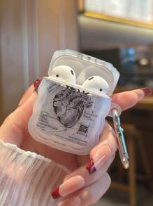 1 件心脏解剖草图示例印刷 Airpods 外壳 - 彩色 - 查看 5