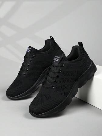 Women's Casual Running Shoes, Mesh Surface, Lightweight, Breathable, Comfortable, Anti-Slip, Knitted