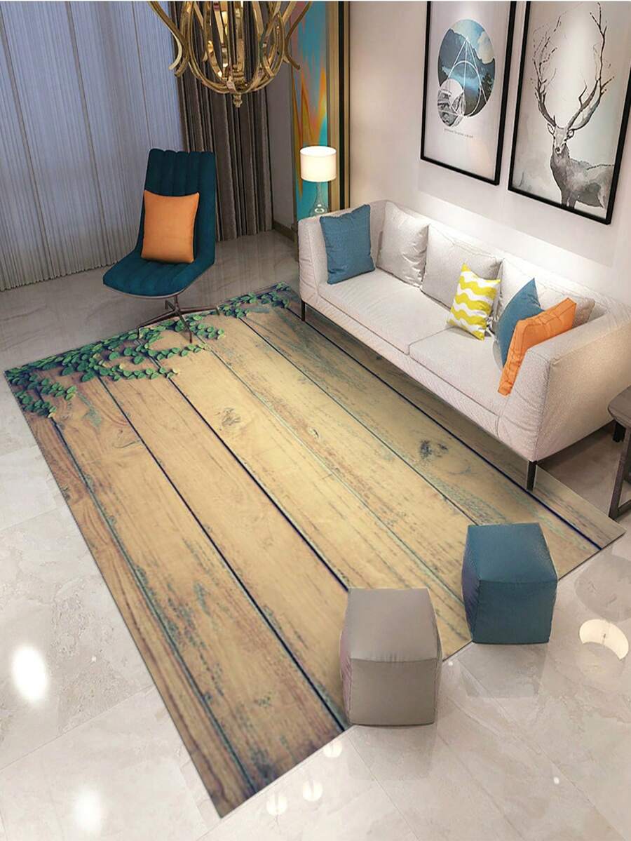 1 Miếng Hiện đại Ánh sáng sang trọng Phong cách Hạt gỗ Mẫu Trang trí Tấm lót Đối với Phòng khách , Phòng ngủ , , Chống trượt & Hấp thụ Thảm sàn - Nhiều màu - Xem 1