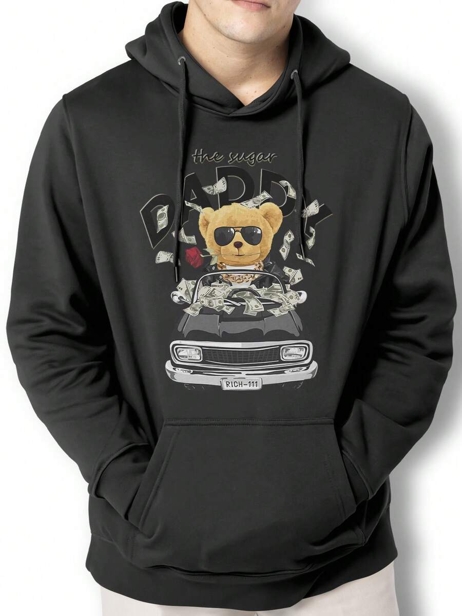 Men Hoodies - màu đen - Xem 1