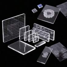 CYFUN DESIGN 1/9Pcs DIY Transparent Seal Stamp Block For DIY Scrapbooking Clear Photo Album Decorative Back To School,Back To School,School Supplies