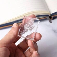 CYFUN DESIGN 1/9Pcs DIY Transparent Seal Stamp Block For DIY Scrapbooking Clear Photo Album Decorative Back To School,Back To School,School Supplies