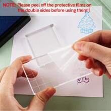 CYFUN DESIGN 1/9Pcs DIY Transparent Seal Stamp Block For DIY Scrapbooking Clear Photo Album Decorative Back To School,Back To School,School Supplies
