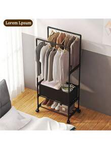 FOUND HOME Rack Organizador Doble Para Ropa Perchero Closet Organizador RP-07 - Blanco - Ver 3