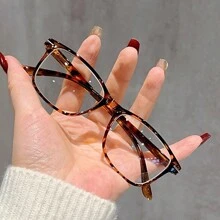 1 Pair Simple Lightweight Computer Glasses, High-Quality Casual Business Eyeglasses Frame, Comfortable Wear Everyday