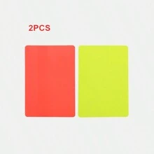 1set Foldable Red Yellow Card For Football Referee