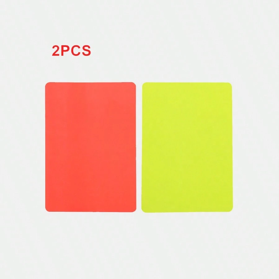 1set Foldable Red Yellow Card For Football Referee