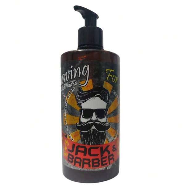 Shaving Gel Jack Barber 500g Gel de Barbear Refrescante Com Menta