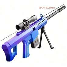 1 Pieza Arma De Juguete De Acción De Cerrojo Manual, Francotirador Con Balas De Espuma De Color Aleatorio - Multicolor - Ver 4