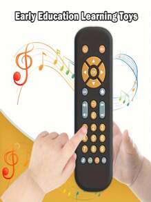 3合1互動電視遙控玩具,帶光與聲音,多語言學前教育遊戲,是孩子們的理想禮物。單個部件隨機發貨 - 彩色 - 查看 8