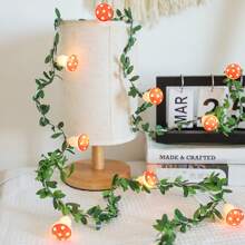 1 Miếng Led Nấm Đèn Chuỗi  Với Nhân tạo Phát sáng Nấm Cây nho & Màu xanh lá Lá cây Đồ trang trí , Lý tưởng Đối với Nhà  Trang trí In Mùa Xuân Bầu không khí - Màu vàng - Xem 7