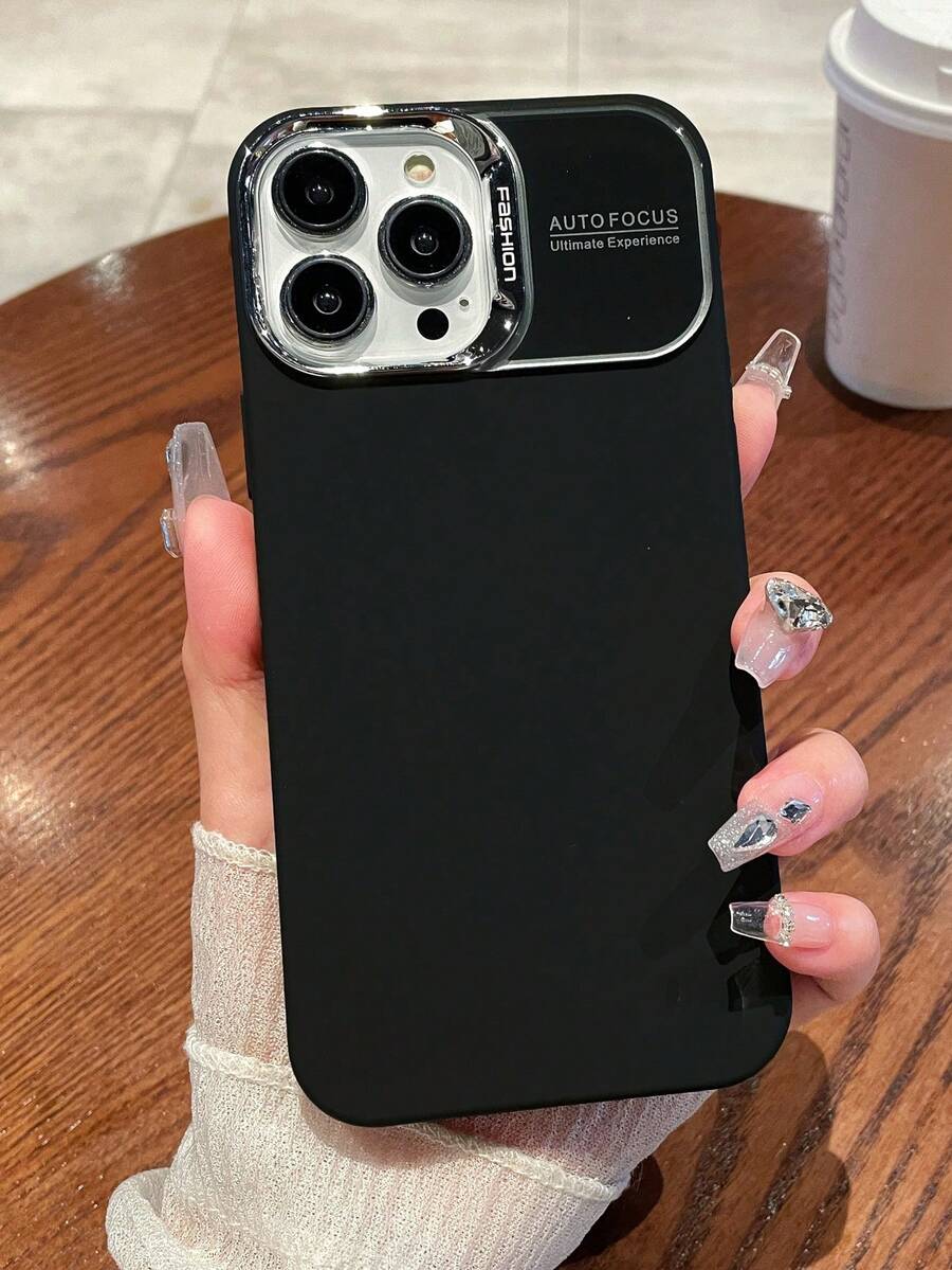 1 Miếng Kẹo Có màu sắc Mềm mại Chạm Chất lỏng silicon Ốp lưng & bao da điện thoại Với Nhỏ bé Cửa sổ , Tương thích với iPhone người mẫu , Mạ điện & Lớn Bảo vệ máy ảnh