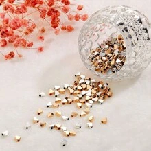 400pcs Heart Shaped Diy Jewelry Making Beads For Bracelets, Necklaces, Earrings, Keychains, Anklets, Cell Phone Charm, Birthday Party Decor Or Gifts