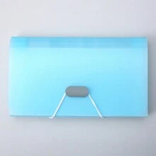 1 pieza Carpeta de 13 rejillas de colores caramelo en tamaño A6, billetera acordeón mini, suministros de oficina, organizador de documentos, portador de recibos, de vuelta a la escuela, útiles escolares