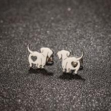 1Pair Stainless Steel Simple Pet Cat Earrings For Women Sweet Lovely Cute Simple Jewelry Party Anniversary