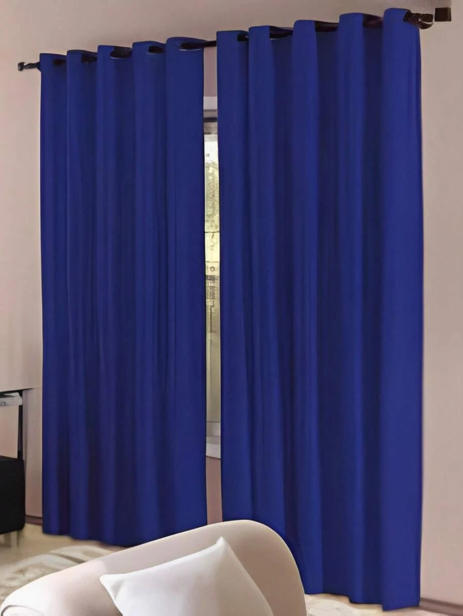 Roma Curtain 2.20 X 2.00 For Office, Living Room And Bedroom Paris - 藍色 - 查看 1