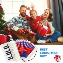Acordeón de niños, 17 llaves, 8 bajos, acordeón para niños, acordeón de piano con correa de transporte ajustable, acordeón para adultos y niños de 3 años, regalo de instrumentos musicales de Ziehamonikar