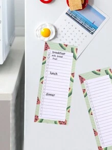 1 Miếng Từ tính Sổ tay , Có xé ra Trái cây hoạt hình Phòng bếp Thực đơn sổ tay Người dự định , Tự kỷ luật Người dự định Sổ tay , Văn phòng phẩm Thiết yếu Quân nhu - Nhiều màu - Xem 1