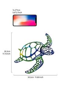 1 Miếng Hiện đại Creative Sắt Con rùa biển Treo Trang trí , Đầy màu sắc Xịt nước Sơn Nghệ thuật Sợi dây Thiết kế Trang trí tường Con rùa biển , Phòng tắm bờ biển Chủ đề Tường Nhiệt đới Đại dương Vật trang trí , Nhà  Buổi tiệc Con rùa biển Trang trí , A Phải có Bộ sưu tập Đối với Đại dương Người yêu - Nhiều màu - Xem 4