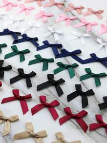 (50 Pieces/Bag) 4cm Ribbon Bow With Various Colors For Gift Decoration And Making Hairpin Headwear Back To School Valentine Day - Multicolor - View 5