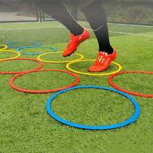 1 Pieza Aro De Agilidad De Color Al Azar, Aro De Entrenamiento De Velocidad Y Sensorial Para Saltos Y Entrenamiento De Movimientos En Fútbol, Baloncesto Y Otros Deportes