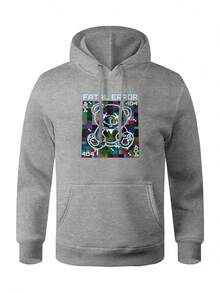 Men Hoodies - Màu Xám nhạt - Xem 1