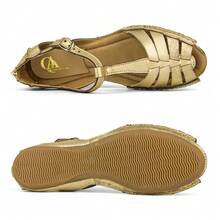 Women Heeled Sandals - Vàng - Xem 2