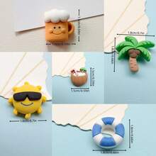 6 cái Hoạt hình mặt trời & Cây dừa Thiết kế Nam châm tủ lạnh Hình dán , Dễ thương Trang trí Tủ lạnh Hình dán , Phòng bếp Cá nhân hóa Từ tính Hình dán , Văn phòng Bảng trắng Tủ Và Máy rửa chén dĩa Đồ trang trí , Phòng bếp Đồ trang trí , Nhà  Đồ trang trí - Nhiều màu - Xem 3