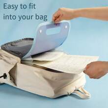 A4 Portable Accordion File Folder Organizer, Multi-Layer Vertical Classification Subject Storage Tool For Students - White - View 6