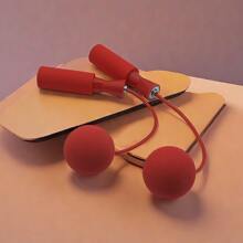 1 Set Of Red Jump Rope, Training Ropeless Skipping Rope For Fitness, Adjustable Weighted Cordless Jump Rope For Men Women Kids - Red - View 8