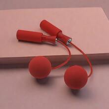 1 Set Of Red Jump Rope, Training Ropeless Skipping Rope For Fitness, Adjustable Weighted Cordless Jump Rope For Men Women Kids - Red - View 9