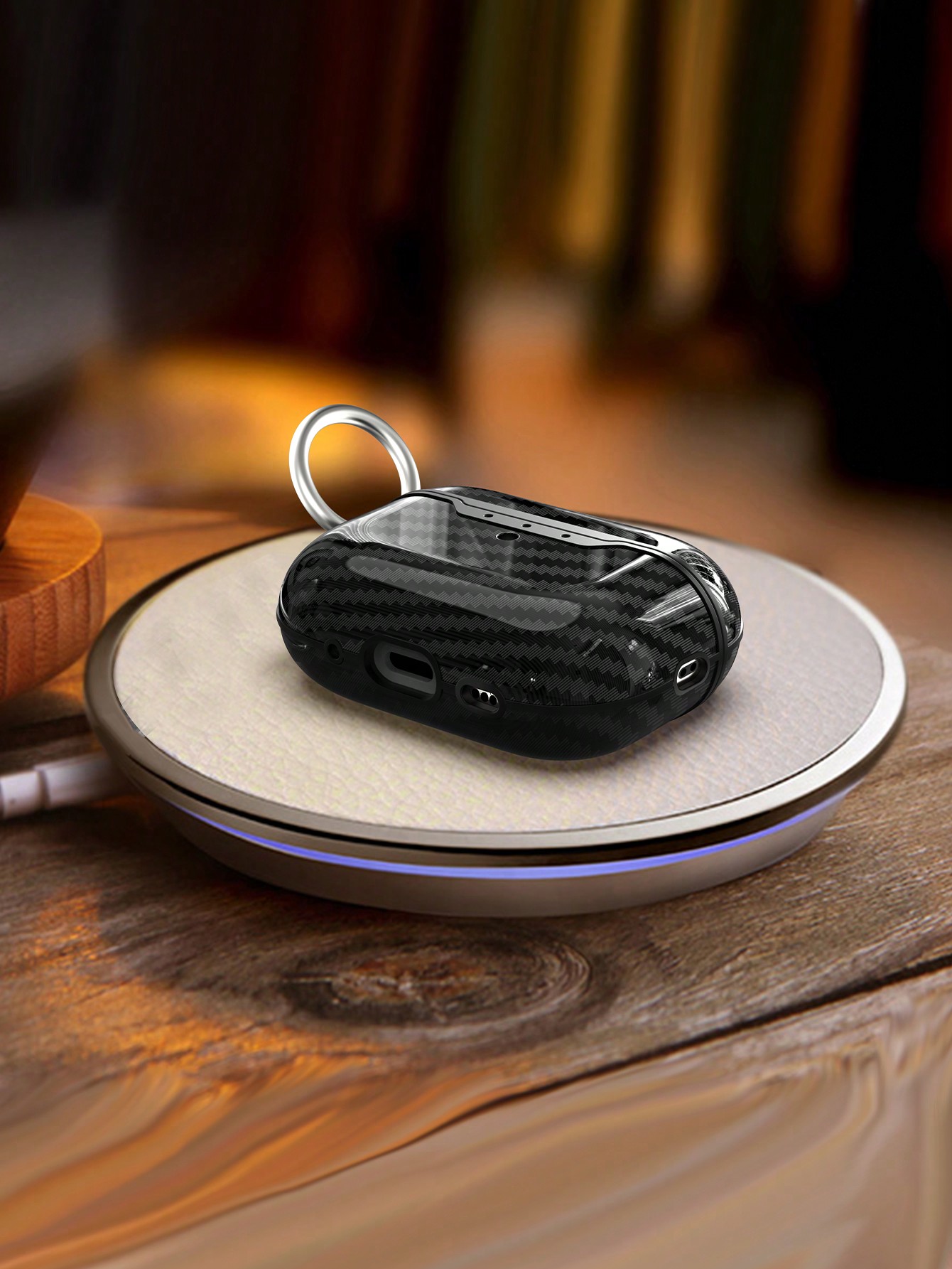 Carbon fiber AirPods cover