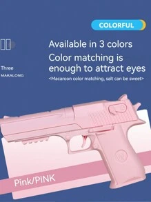 1pc Soft Bullet Guns Realistic Mini Pistol Shoots Desert Eagle Cocking Mechanism Toy Gun Model - Multicolor - View 4