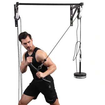 Accesorios de fitness, equipo de fitness, soporte de arnés, polea de cable silencioso, rodillo colgante, polea de tracción para aves, rotación de 360°, alta capacidad de carga, solo incluye un juego de poleas, gimnasio, deporte, ejercicio en casa, accesorios deportivos, accesorios de gimnasio, accesorios de CrossFit