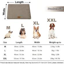 Washable Plush Pet Bed, Made With High-Resilience Wavy Foam Filling - Comfortable Dog & Cat Sofa, Suitable For Small To Medium Pets, All Seasons (Recommend Selecting One Size Larger For Best Comfort, And Allow 2-3 Days For The Foam To Fully Expand) - Multicolor - View 3