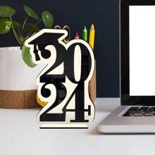 Black Graduation Cap And Gown Set - Black - View 6